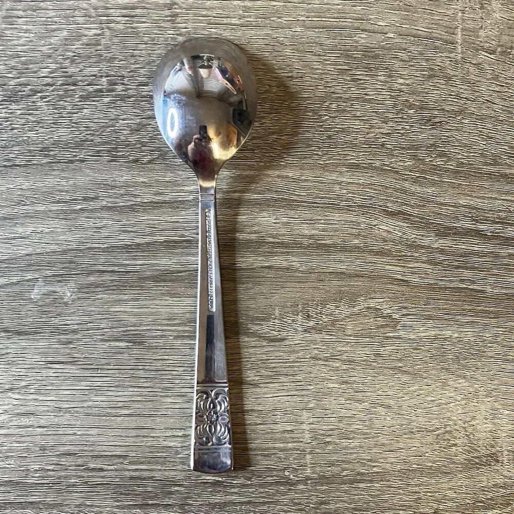 Reed & Barton HARVEST BOUQUET Stainless 18/10 Silverware Soup Spoon Replacement